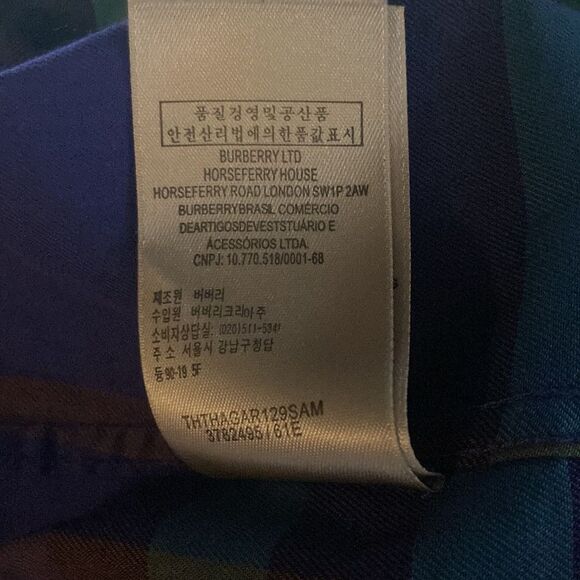 EUC Burberry RARE Authentic Nova Check Button Down Short Sleeve Plaid - Picture 6 of 7